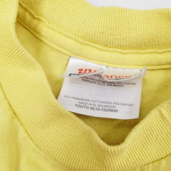 3/$20 Vintage Hanes Yello Las Vegas Top Tee T-shirt Size: Youth M - Picture 5 of 5